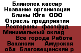 Блинопек-кассир › Название организации ­ Блины Юга, ООО › Отрасль предприятия ­ Рестораны, фастфуд › Минимальный оклад ­ 25 000 - Все города Работа » Вакансии   . Амурская обл.,Благовещенский р-н